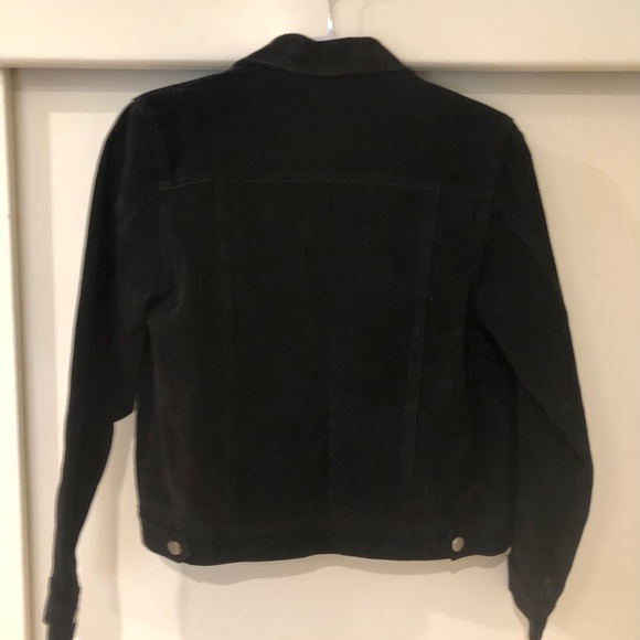 Black 100% leather suede jacket - Picture 5 of 9